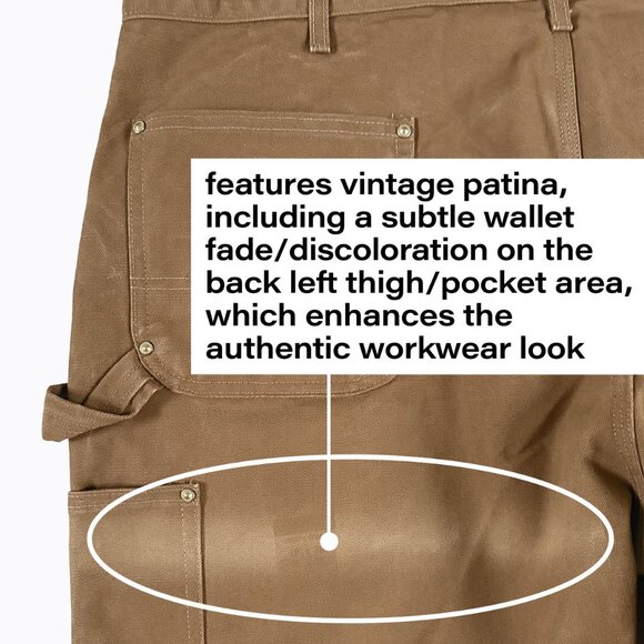 Vintage Carhartt B01-BRN Double Knee Pants 40x30 Made in USA Union Made Workwear - Picture 6 of 11